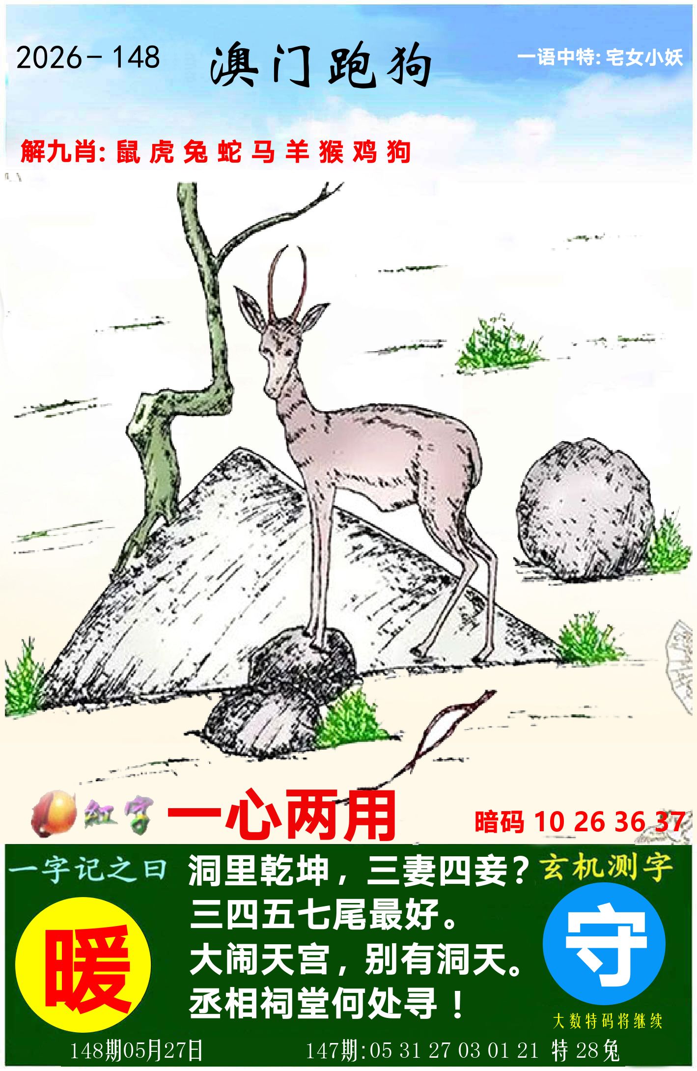 澳门跑狗图 第148期
