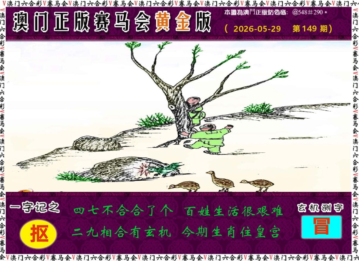 赛马会黄金版 第149期