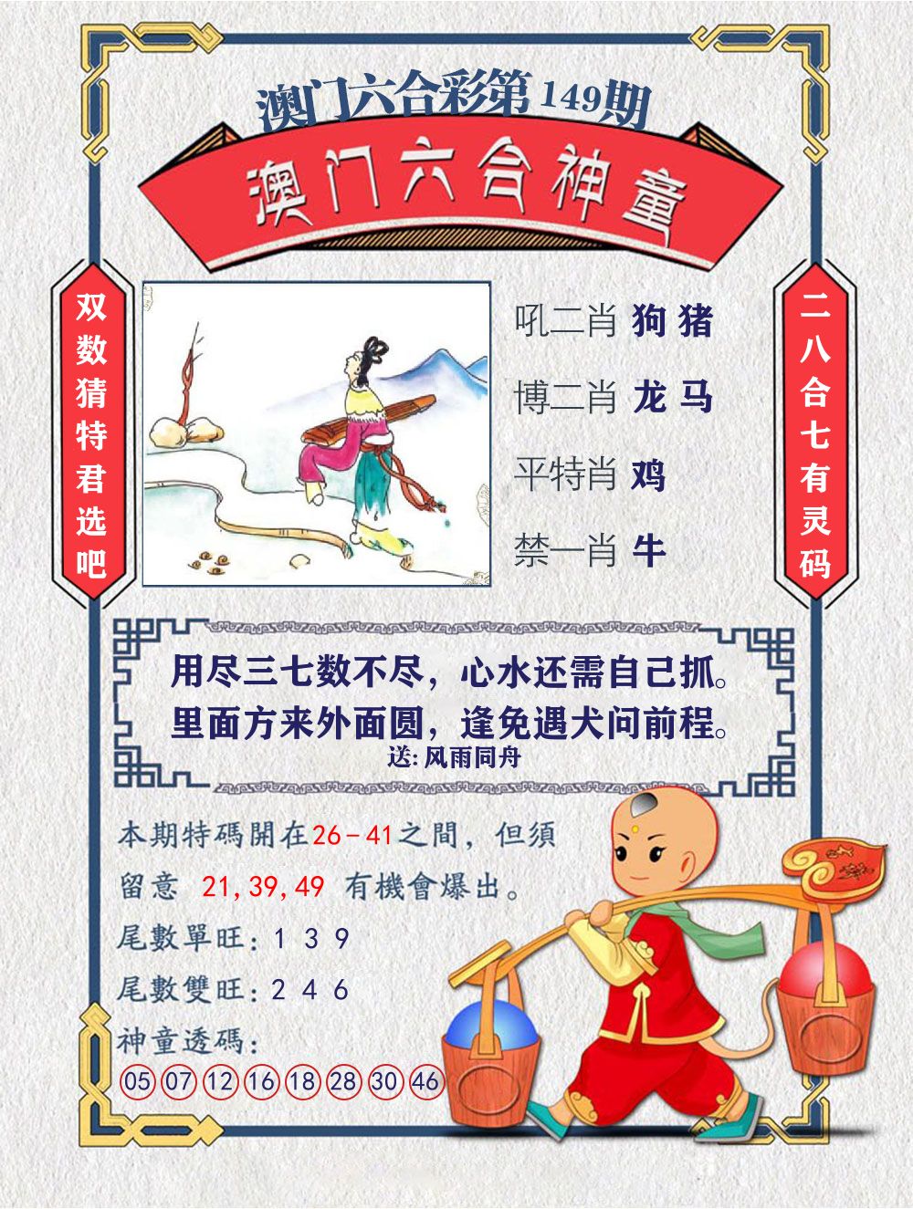 六合神童 第149期