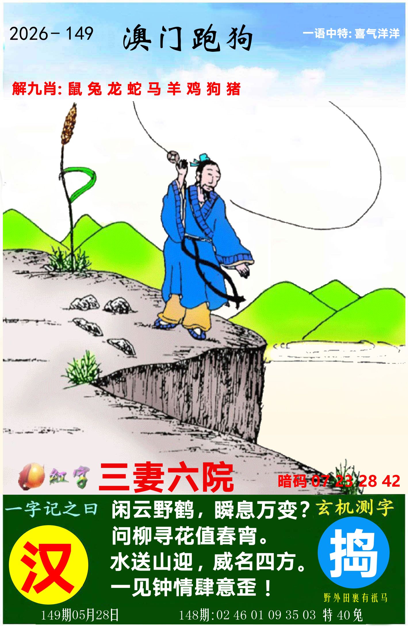 澳门跑狗图 第149期