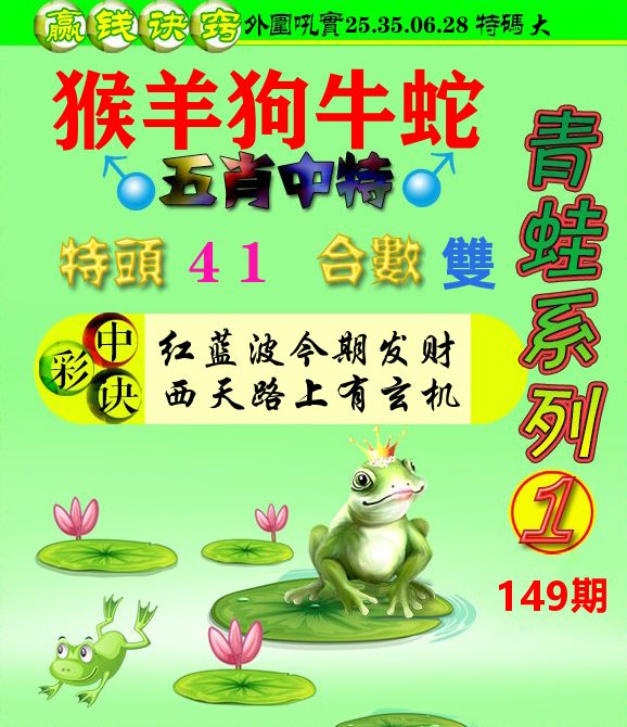 青蛙彩图 第149期