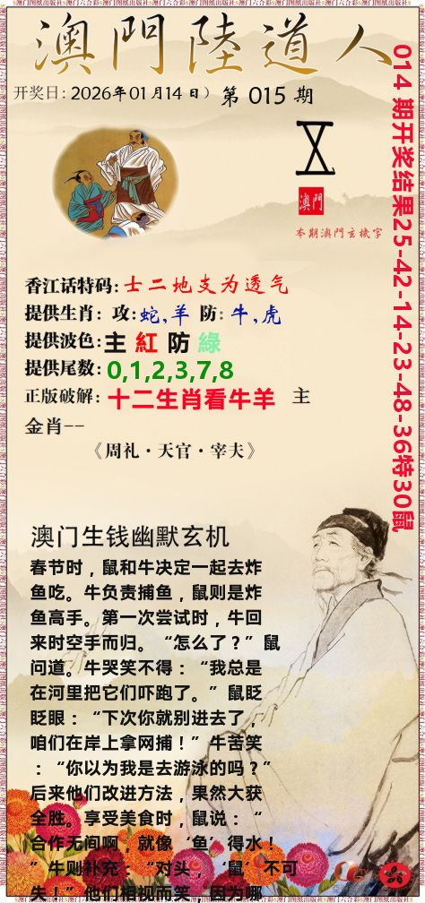 澳门陆道人 第15期