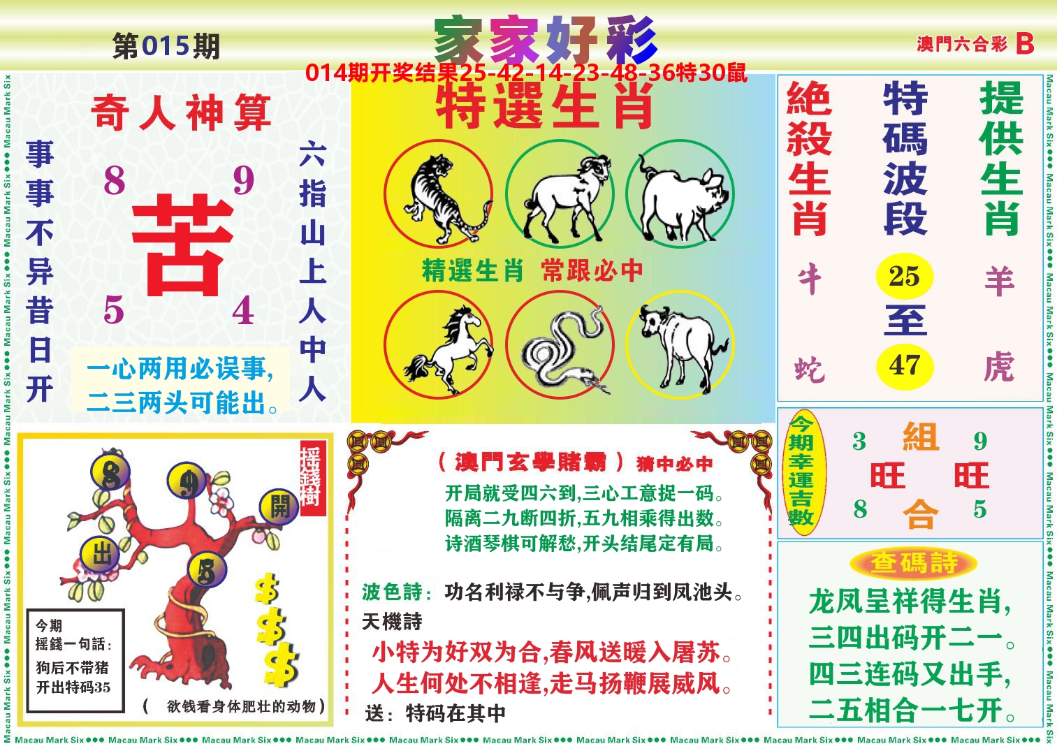 家家好彩B 第15期