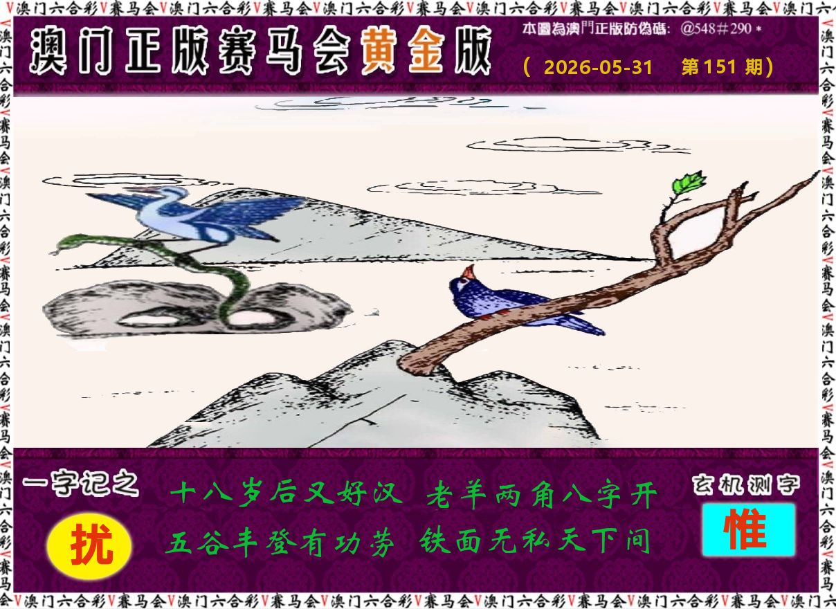 赛马会黄金版 第151期