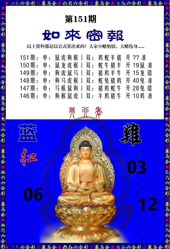 如来密报 第151期