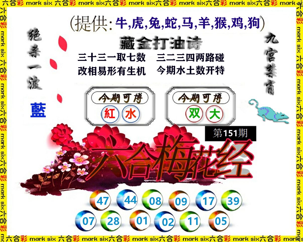 六合梅花经 第151期