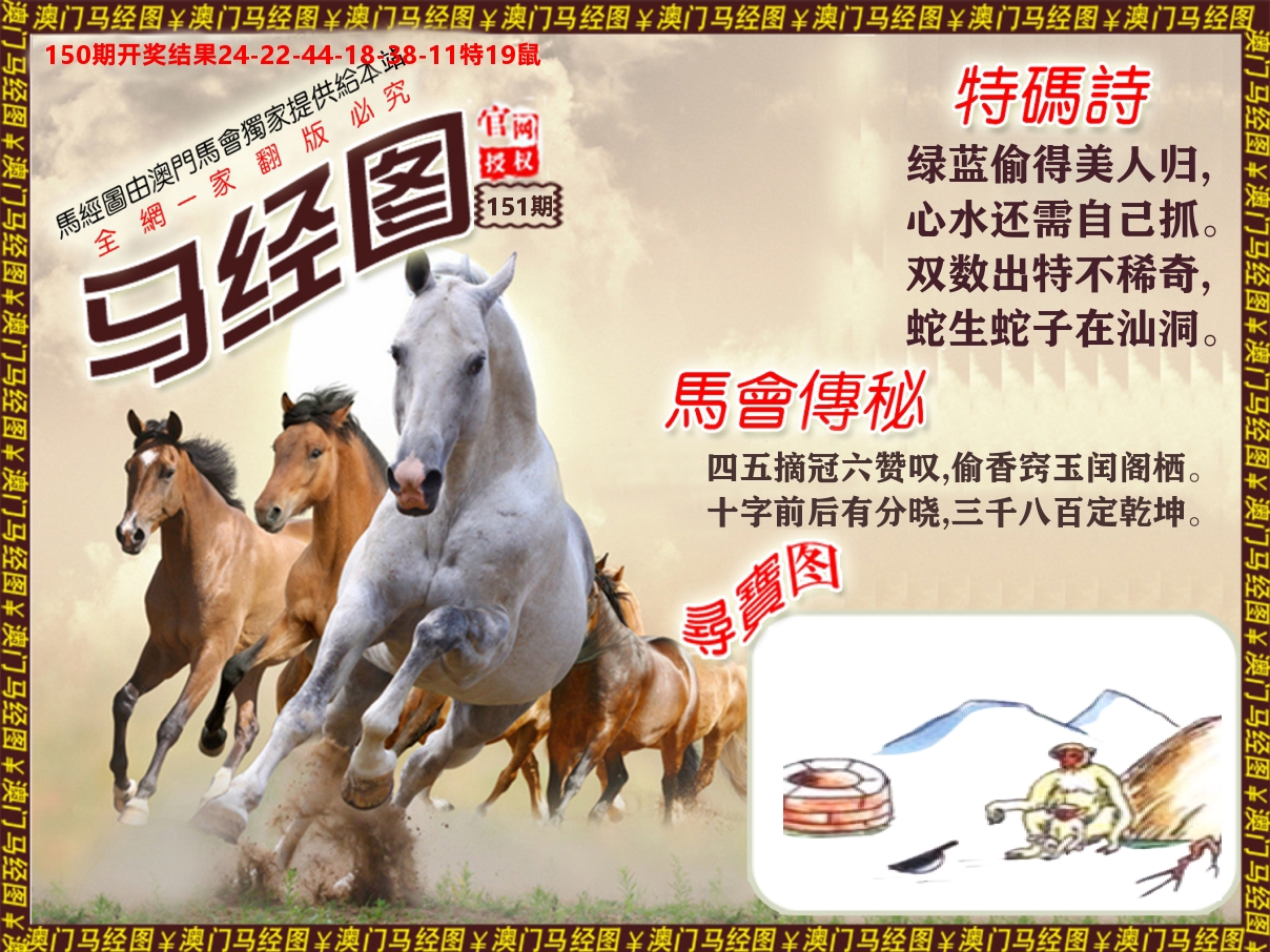 马经系列 第151期