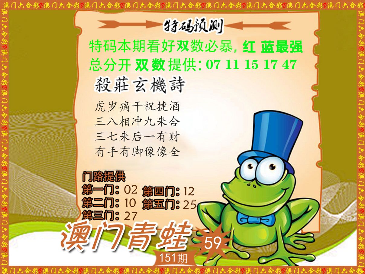 青蛙系列59 第151期