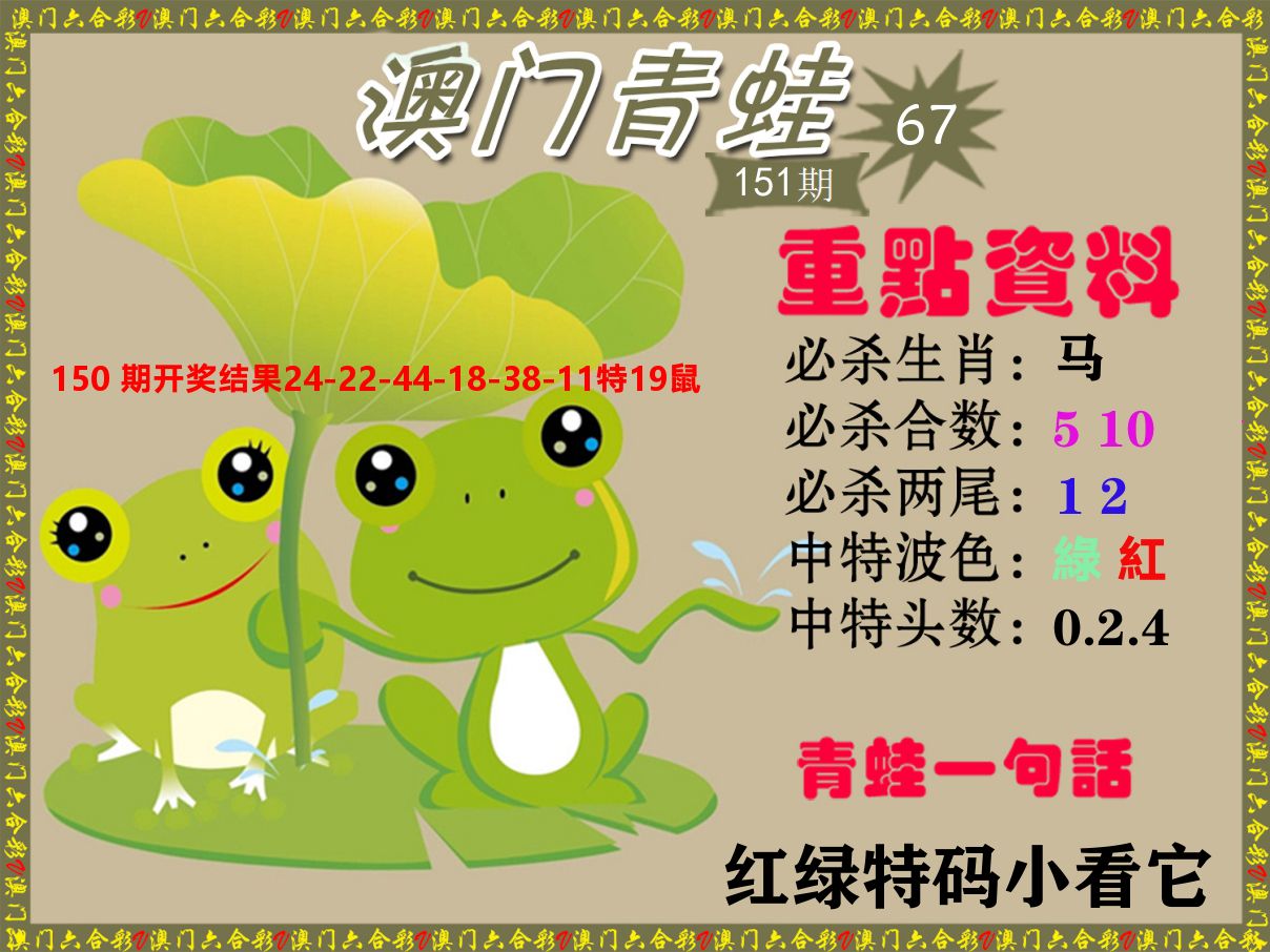 青蛙系列67 第151期