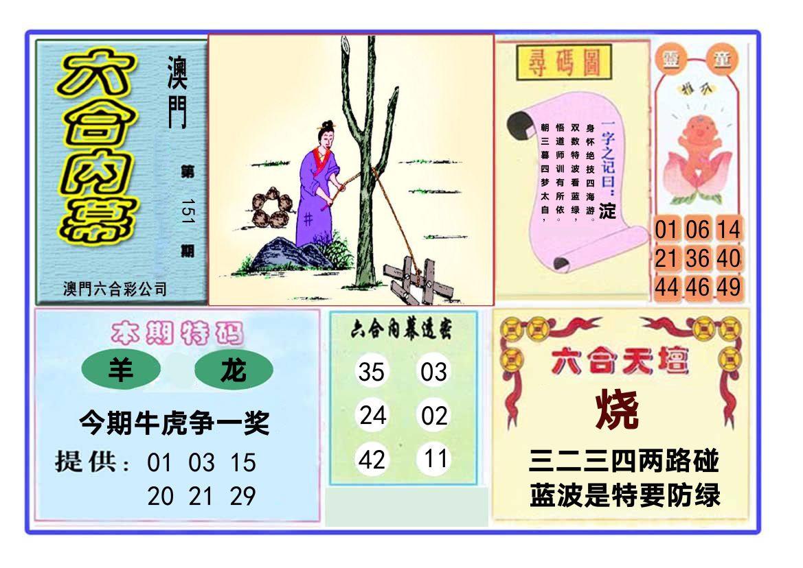 六合内幕 第151期