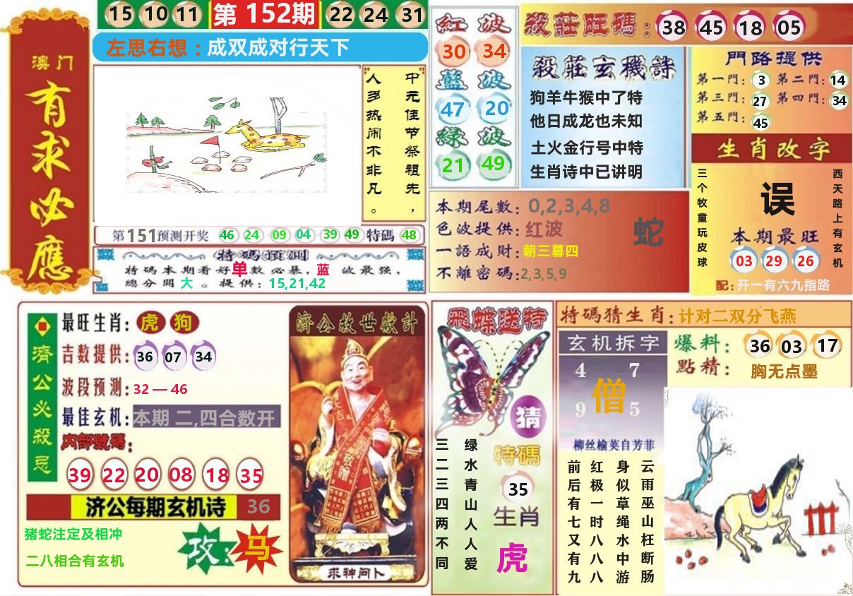 澳门有求必应 第152期