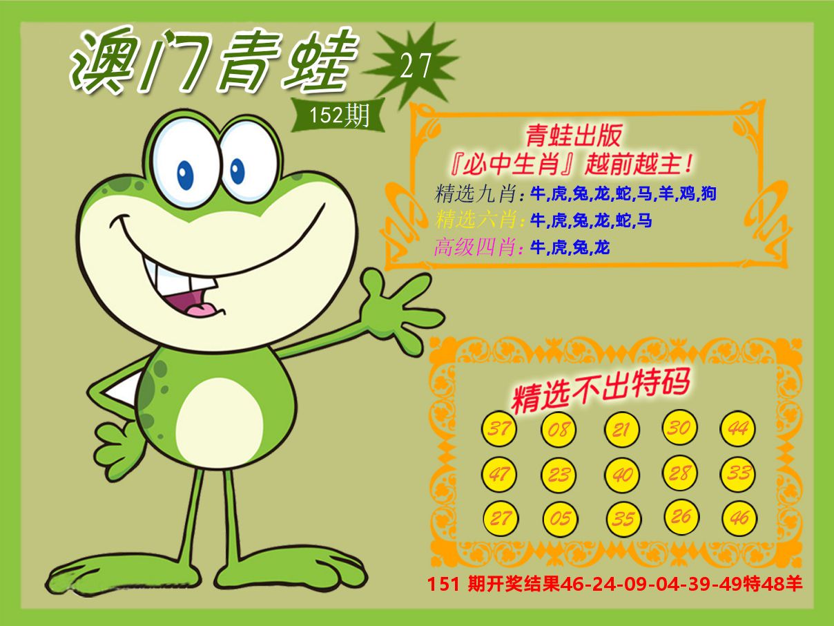 青蛙系列27 第152期