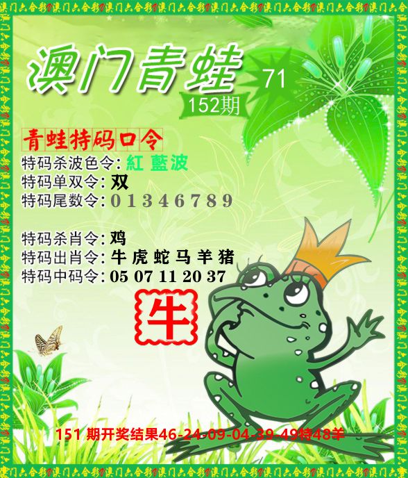 青蛙系列71 第152期