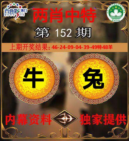 两肖中特 第152期