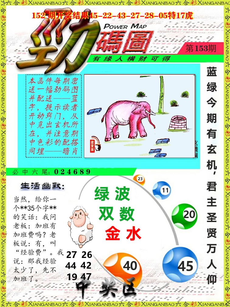 劲码图 第153期
