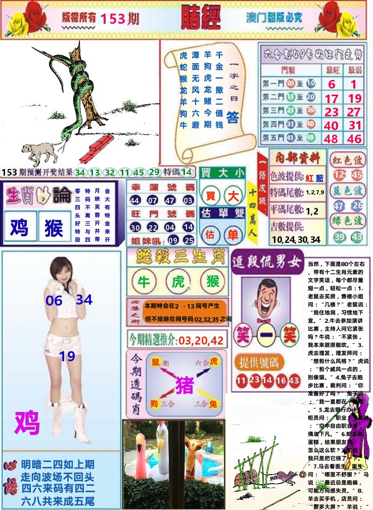 澳门赌经 第153期