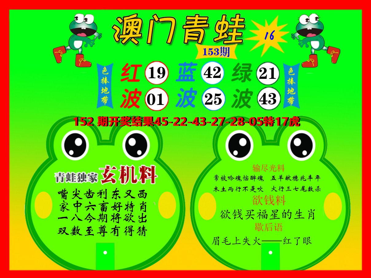 青蛙系列16 第153期