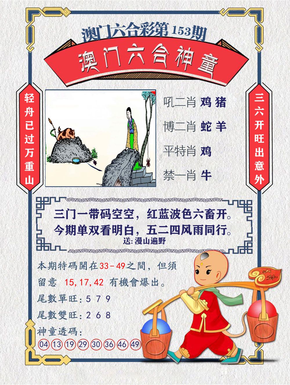 六合神童 第153期