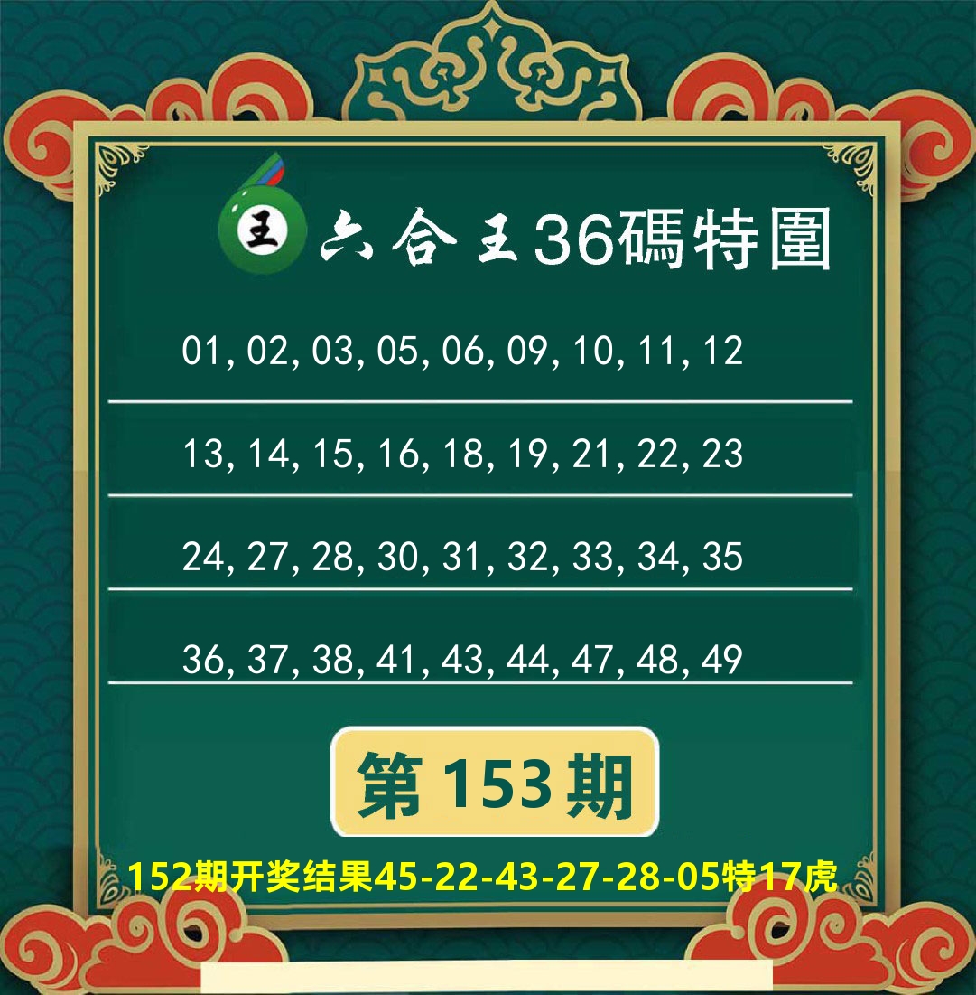 澳门特码王B 第153期