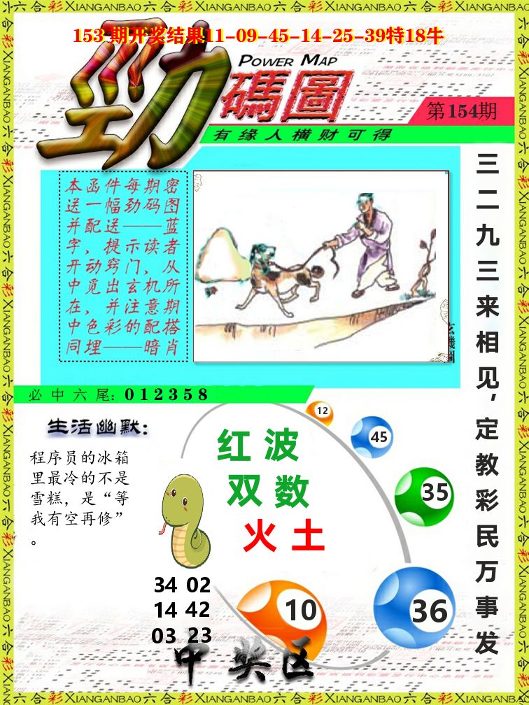劲码图 第154期