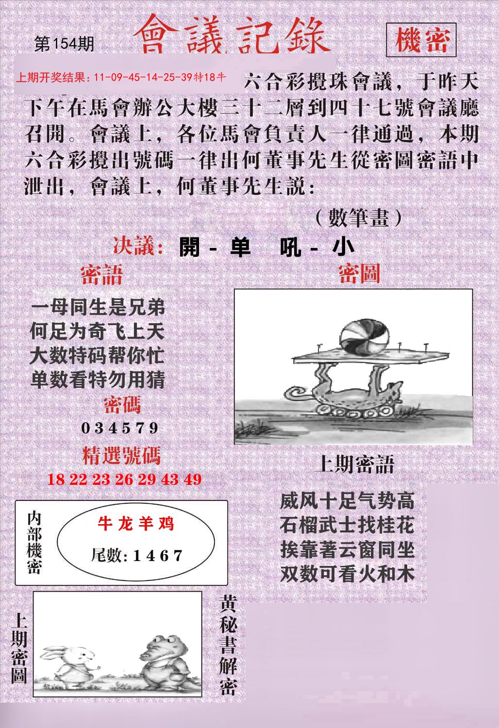 会议记录 第154期
