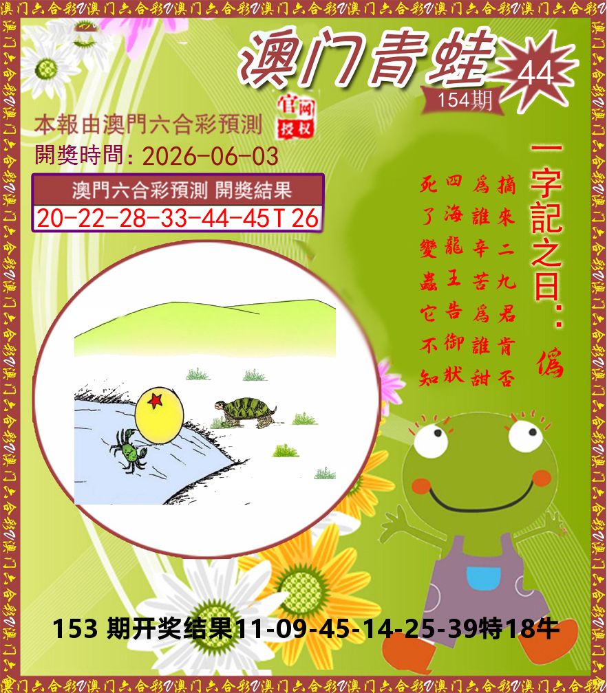 青蛙系列44 第154期