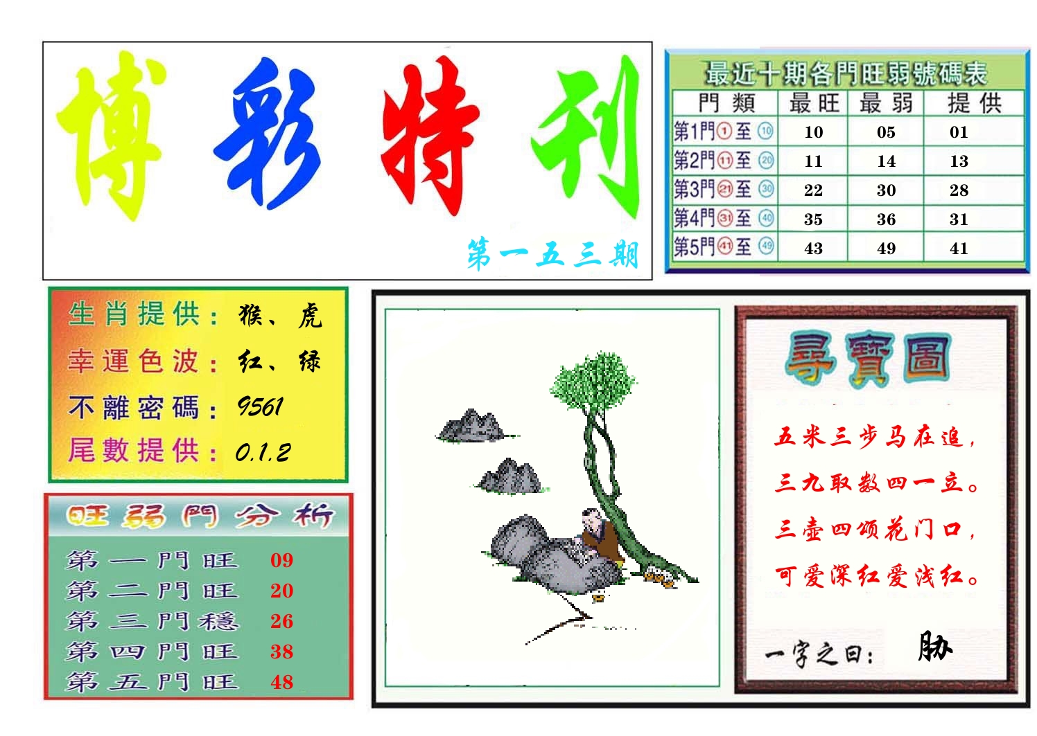 博彩特刊 第154期