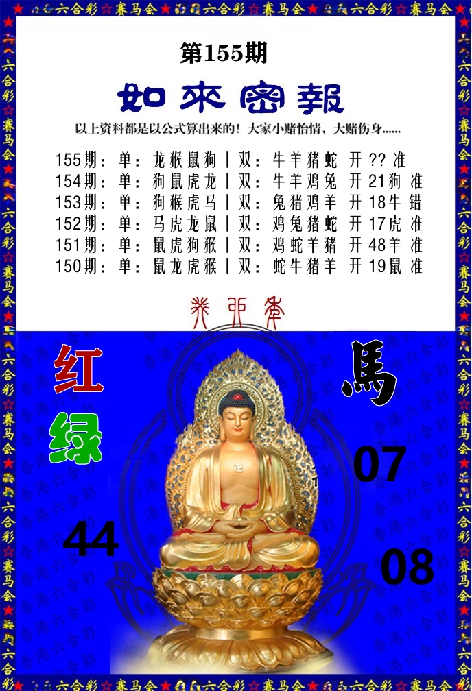 如来密报 第155期