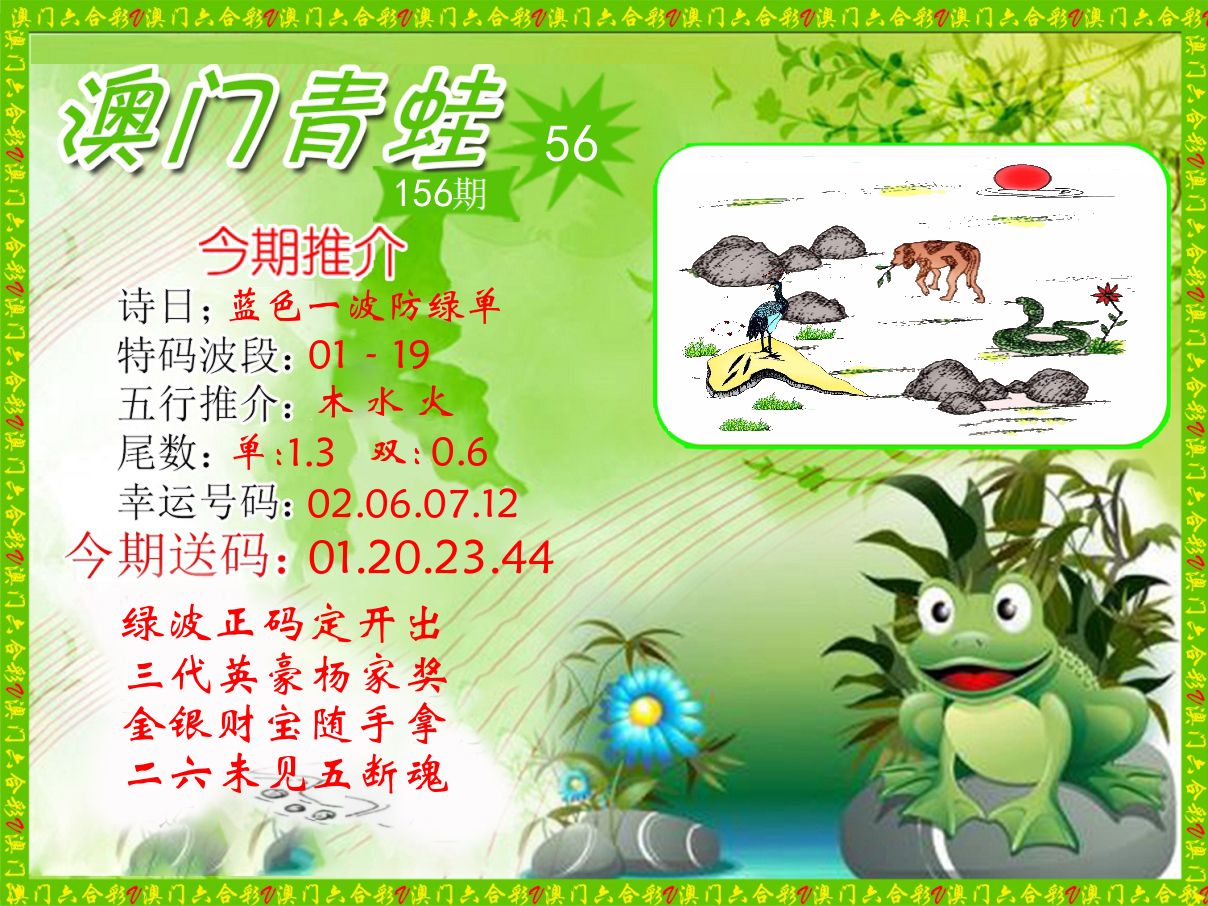青蛙系列56 第156期