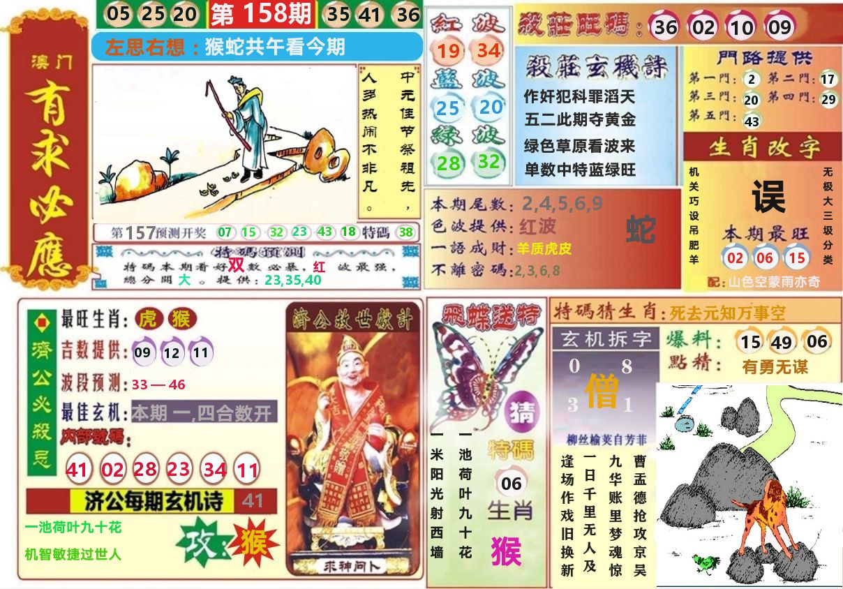 澳门有求必应 第158期