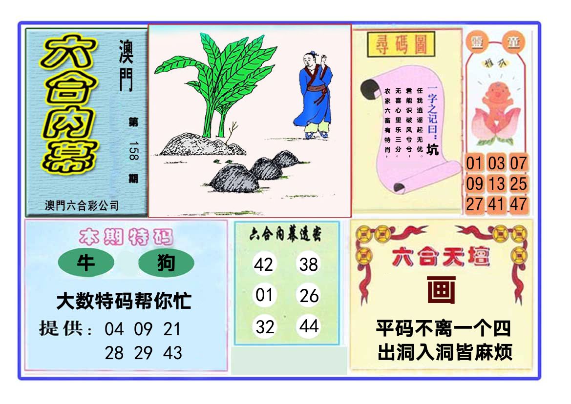 六合内幕 第158期