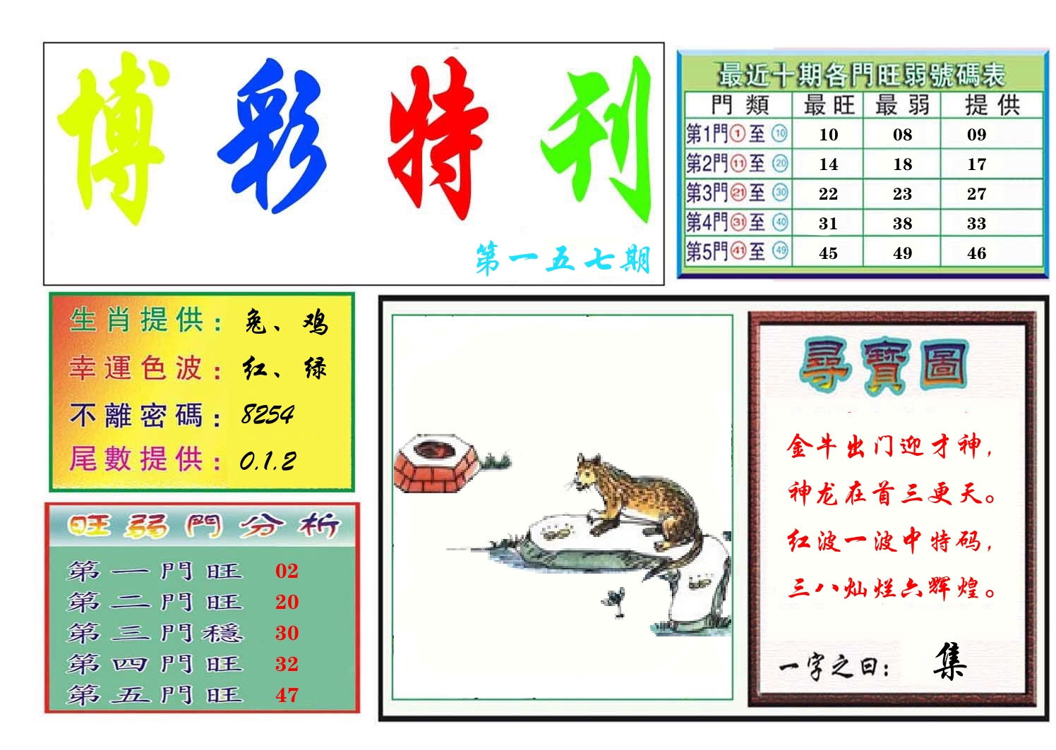 博彩特刊 第158期