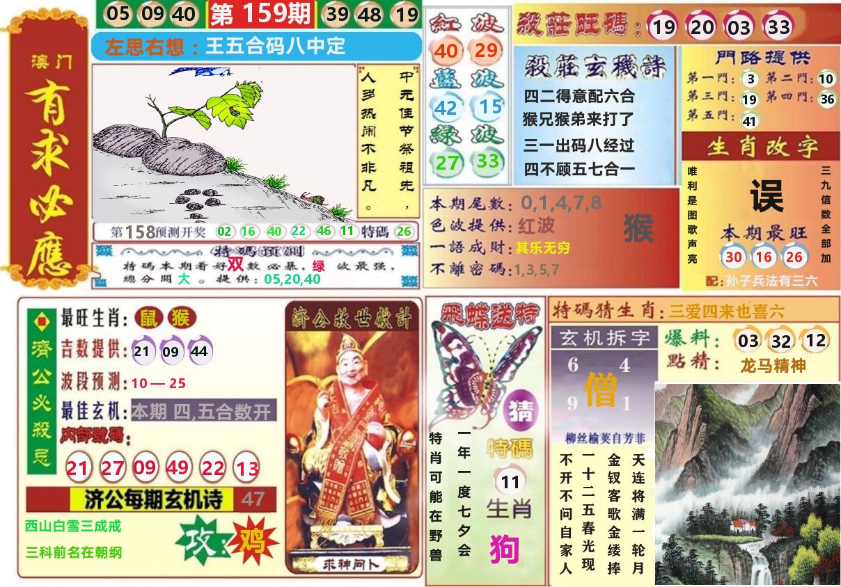 澳门有求必应 第159期