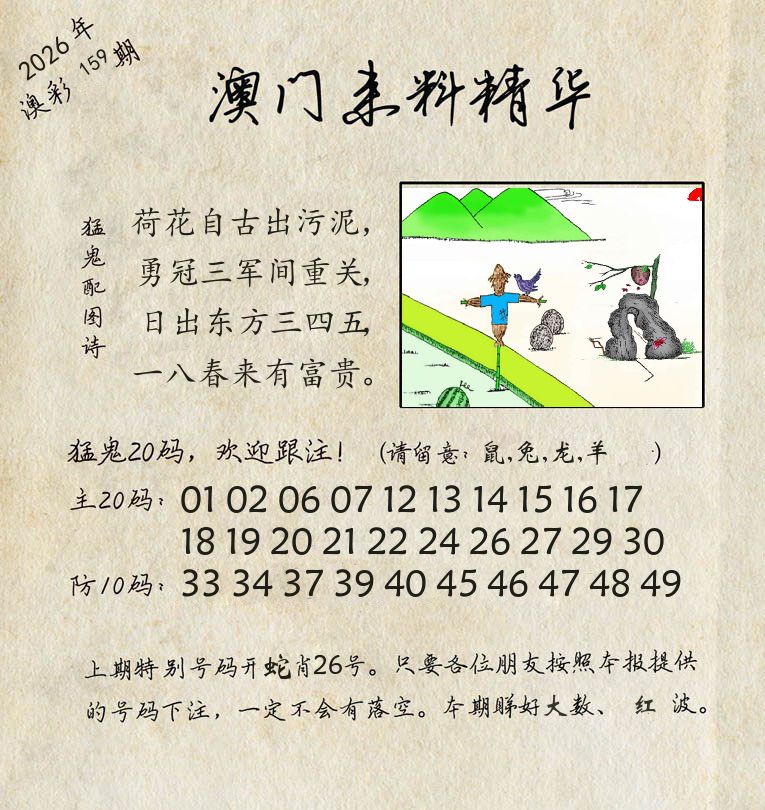 精华来料 第159期