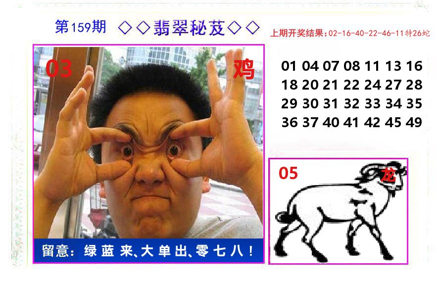 翡翠秘芨 第159期