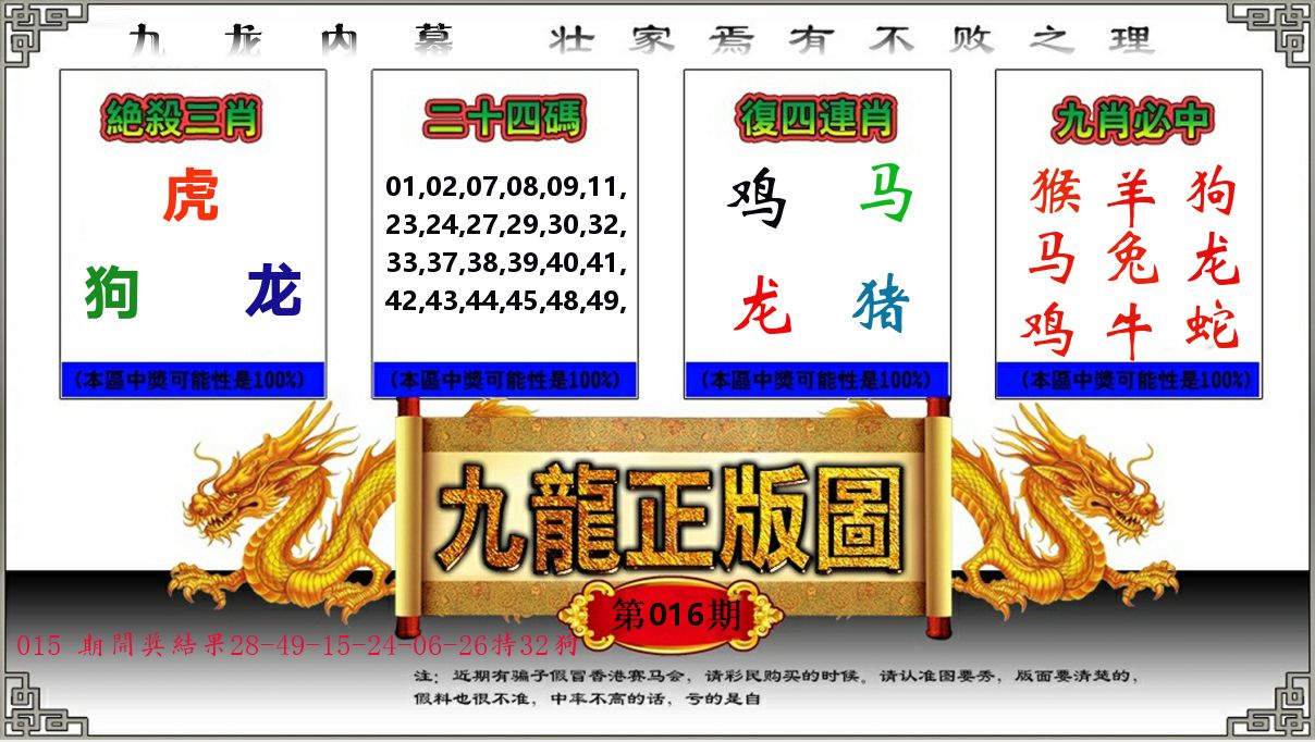 九龙正版图 第16期