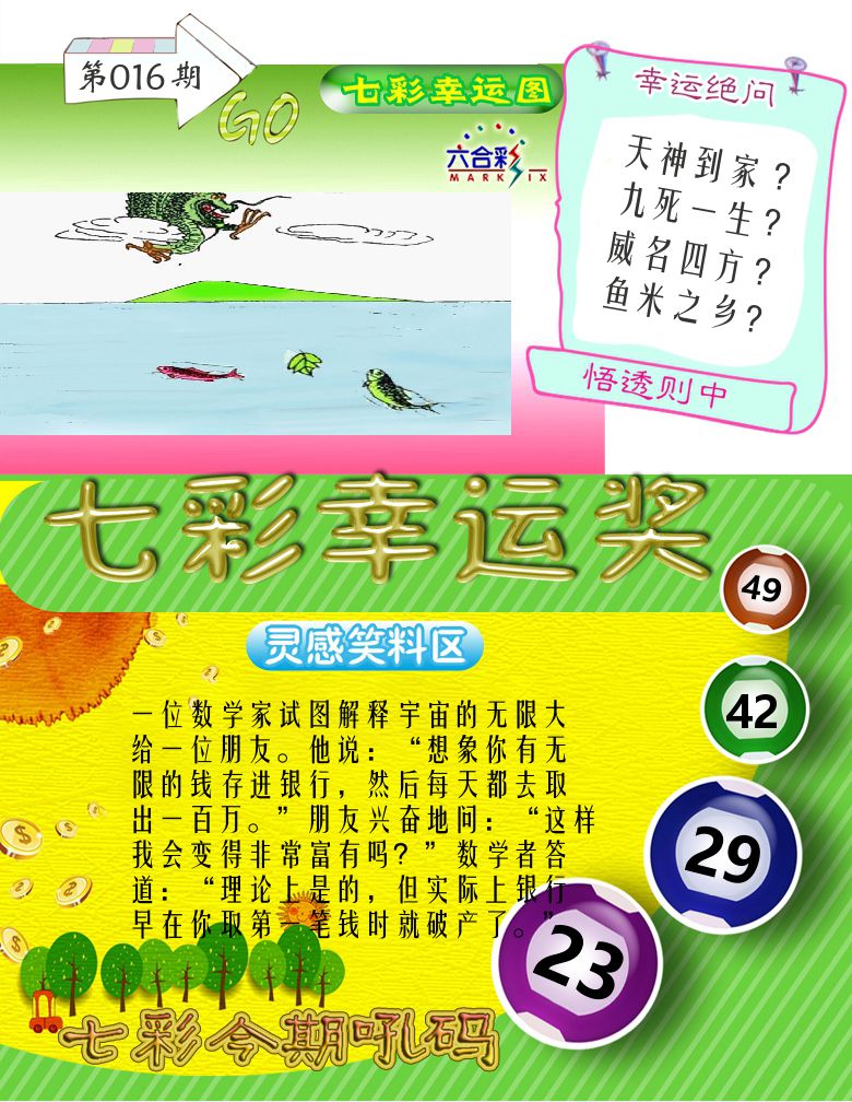 七彩幸运奖 第16期