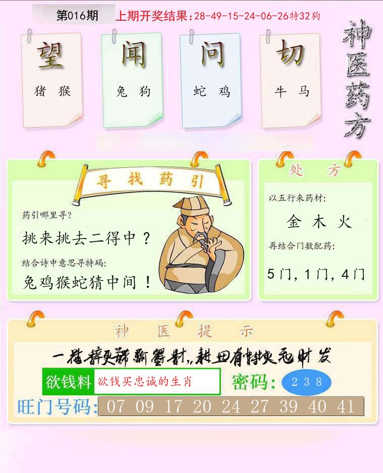 神医药方 第16期