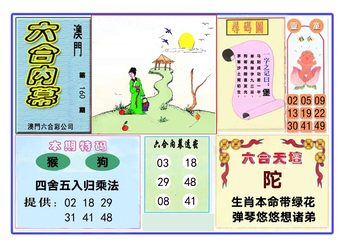 六合内幕 第160期