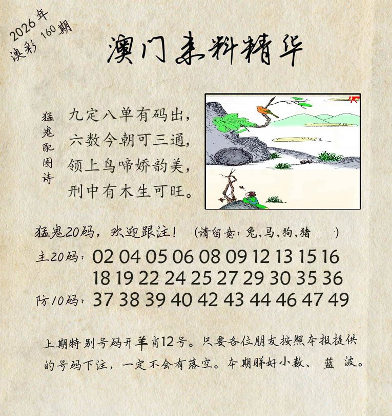 精华来料 第160期