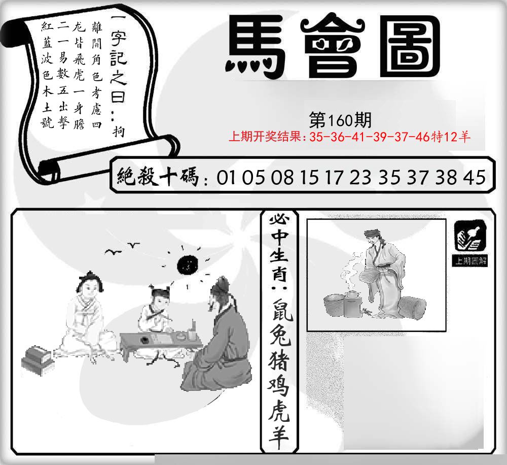 马会图 第160期