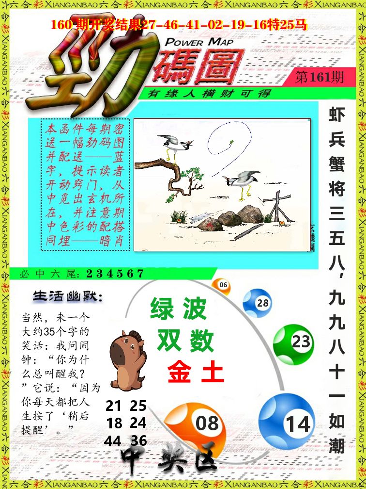 劲码图 第161期