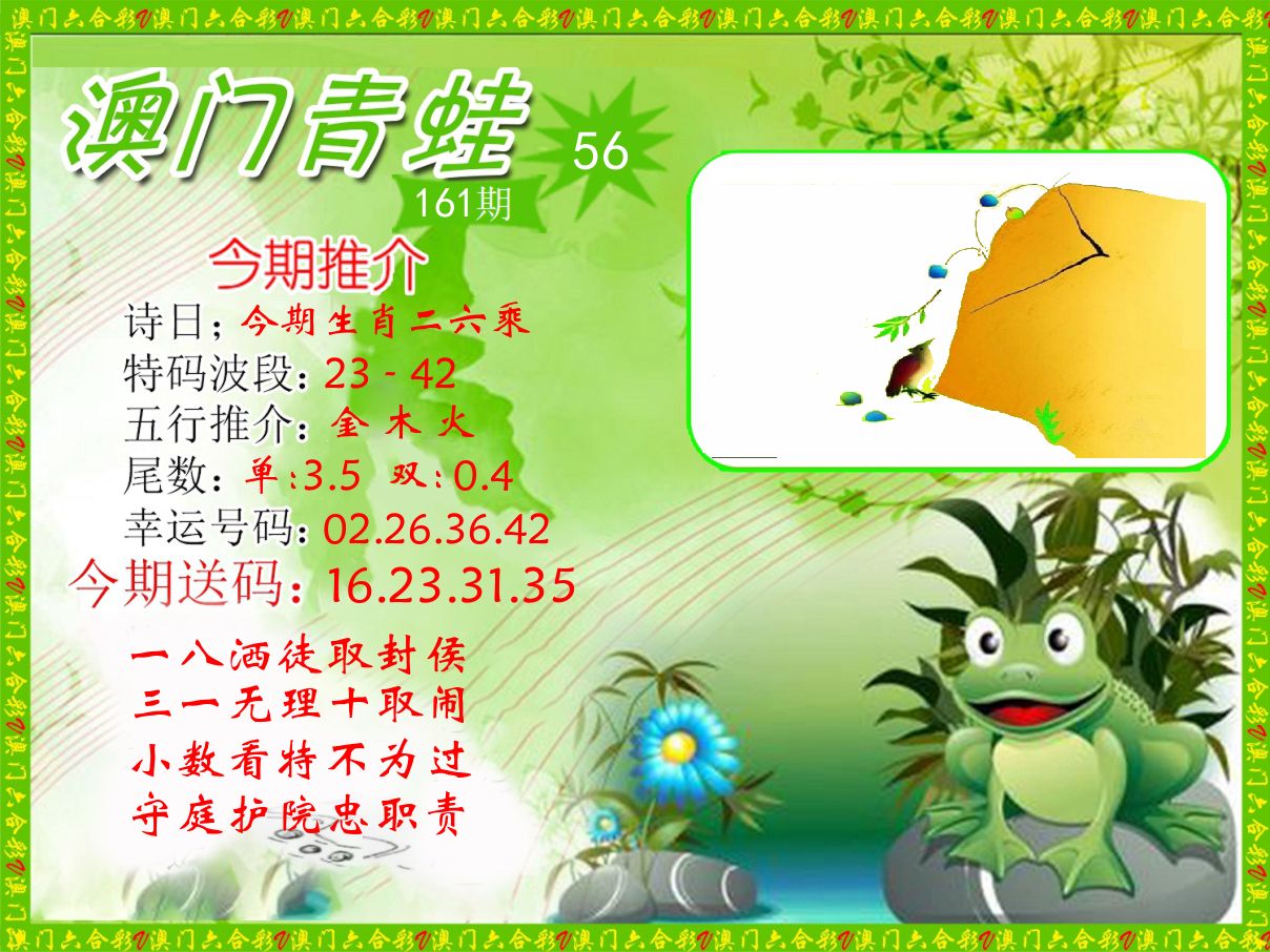 青蛙系列56 第161期
