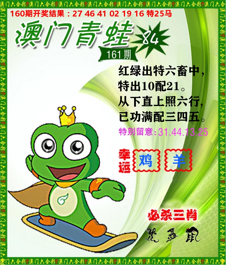 青蛙系列84 第161期