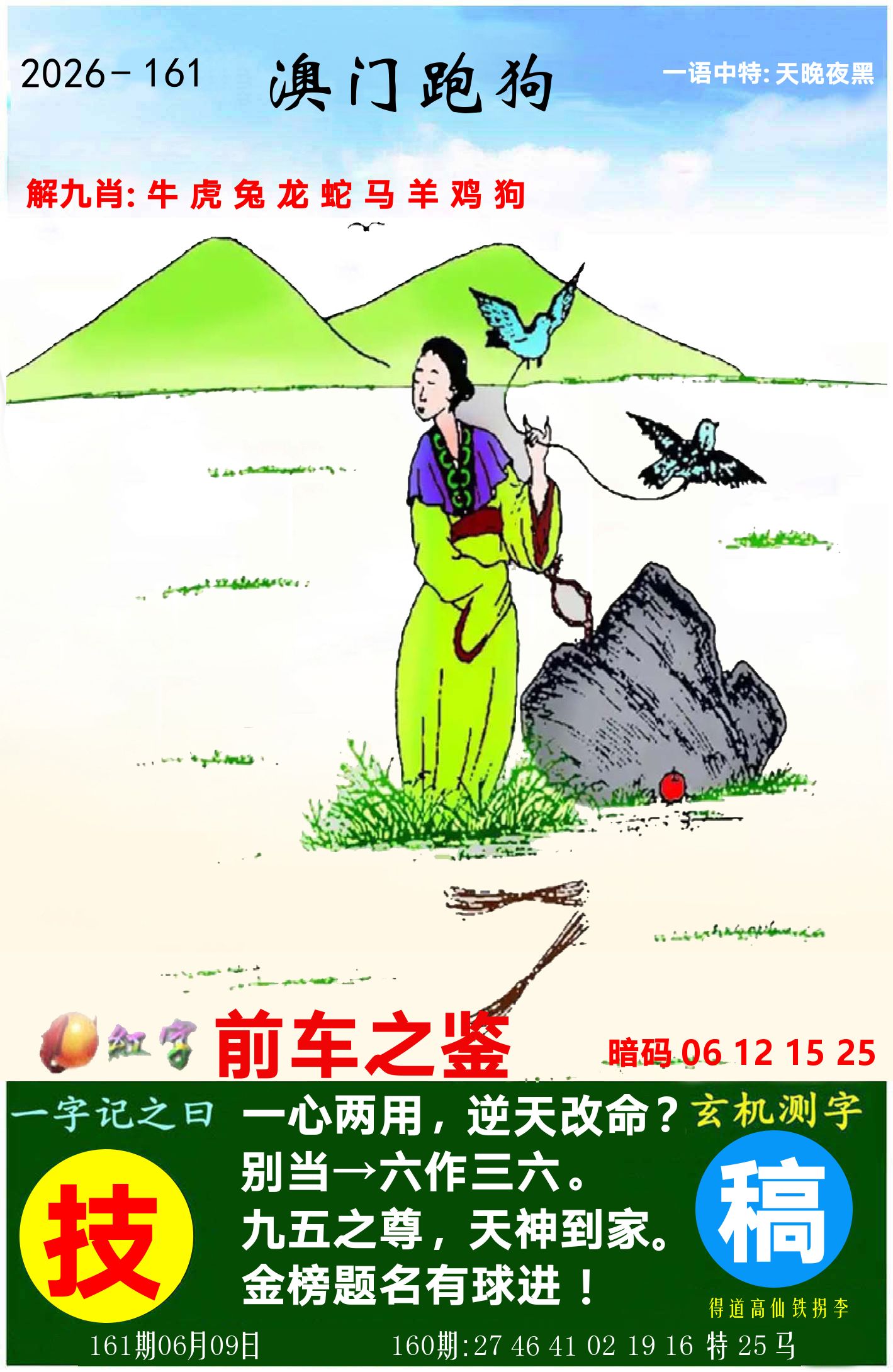 澳门跑狗图 第161期