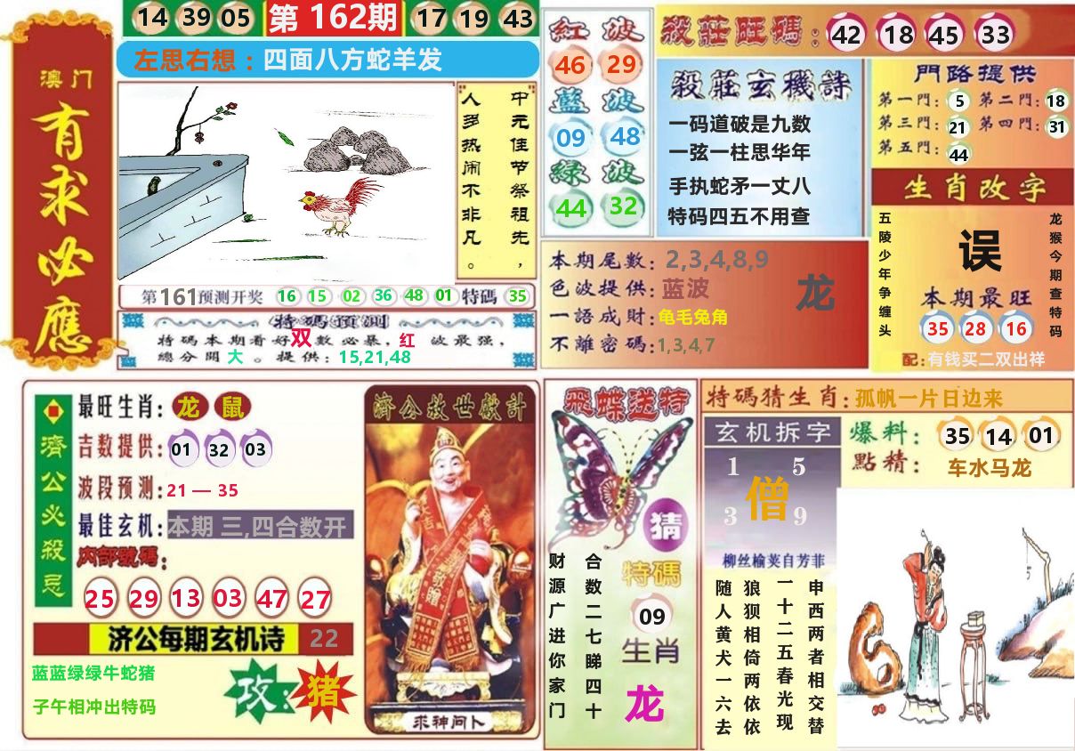 澳门有求必应 第162期