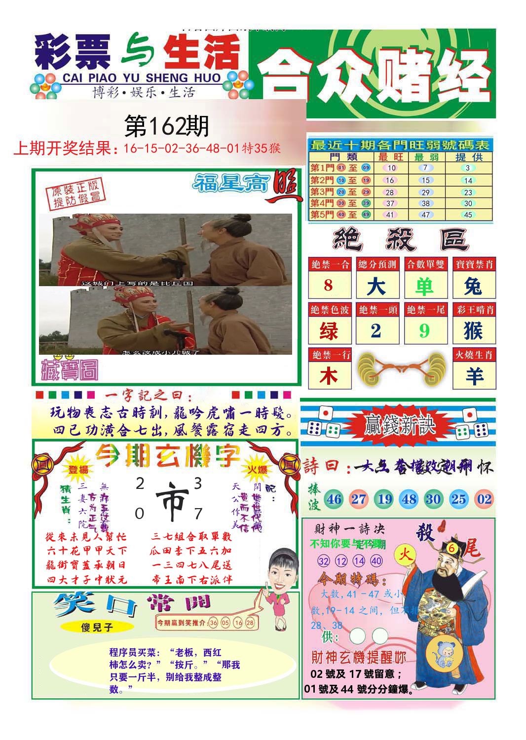 合众赌经 第162期