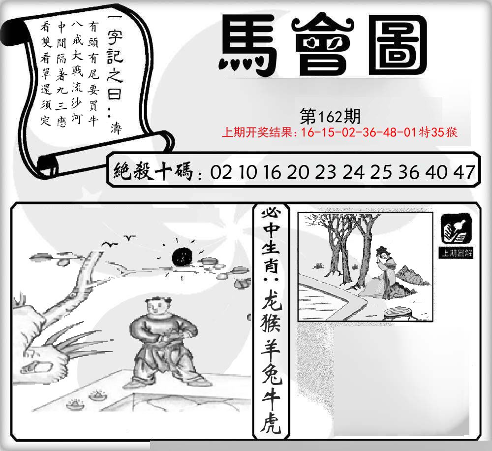马会图 第162期
