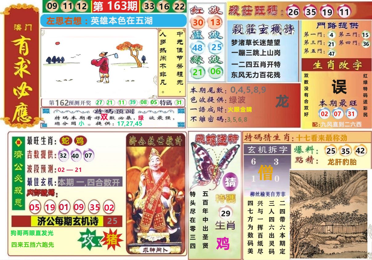 澳门有求必应 第163期