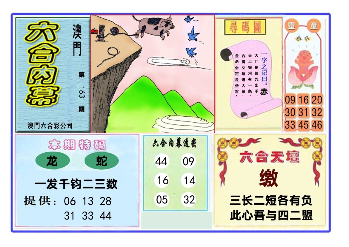六合内幕 第163期